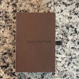 Louis Vuitton Empty Brown Drawer Box LV Wallet Accessories Box 5”x 3”x 1”